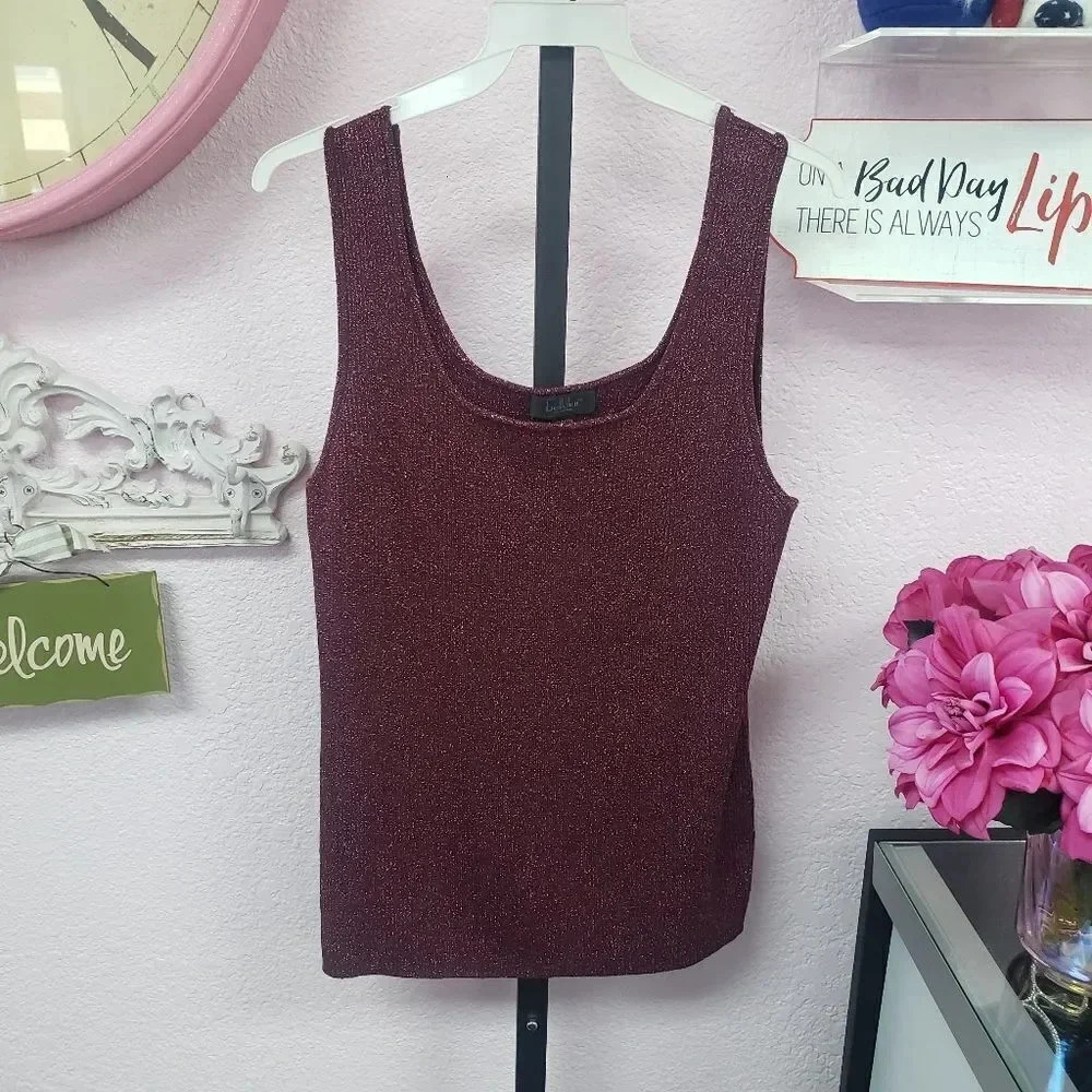 Belldini Shimmer Sweater Tank